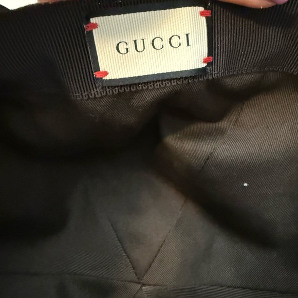 Gucci Tan Monogram Cap with Green and Red Stripes main image 7